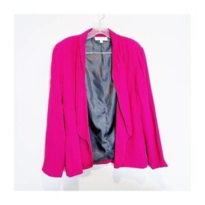 Olive and Oak Open Blazer Fuschia Pink SZ L